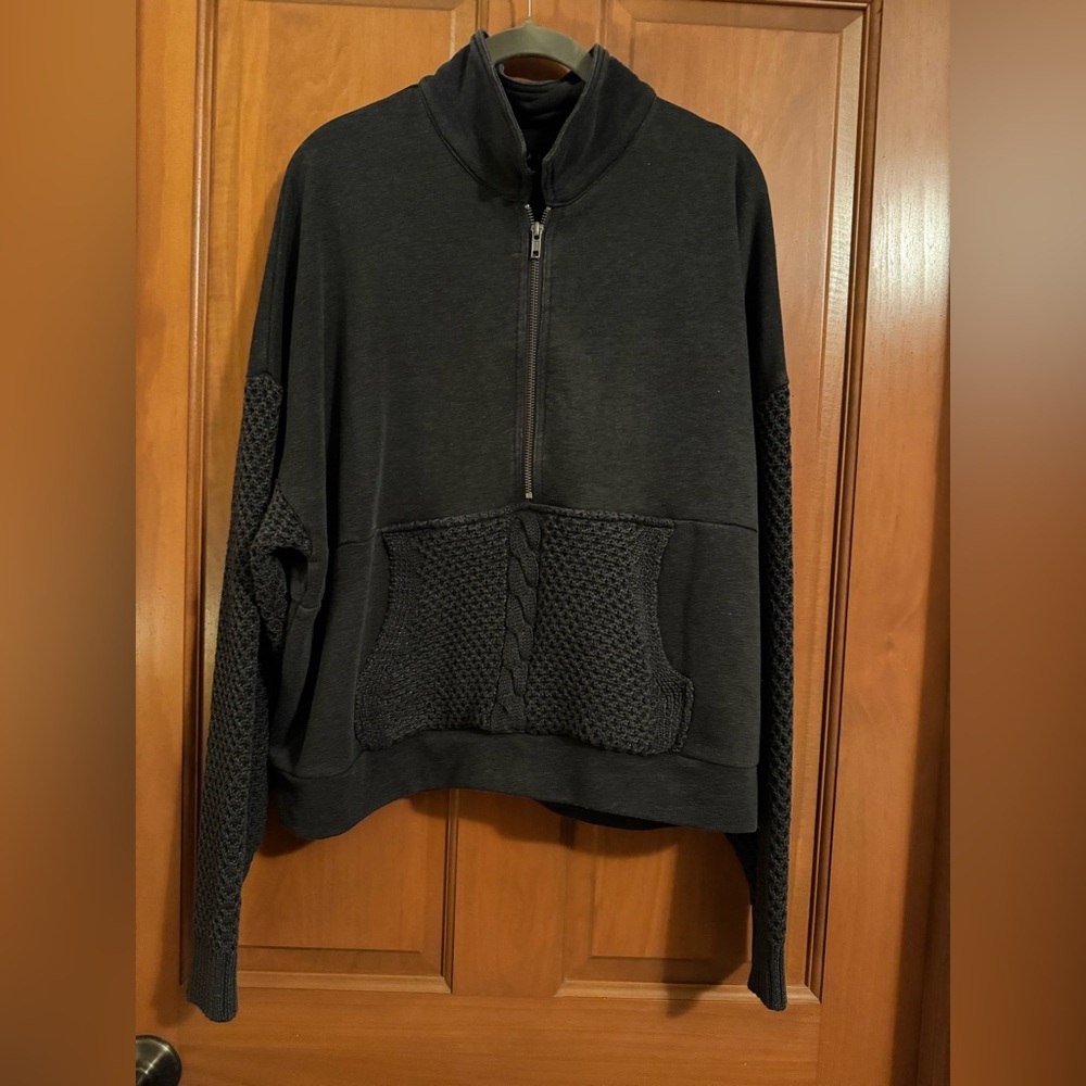 NWT retails $148 Chaser Black Half-Zip Sweatshirt